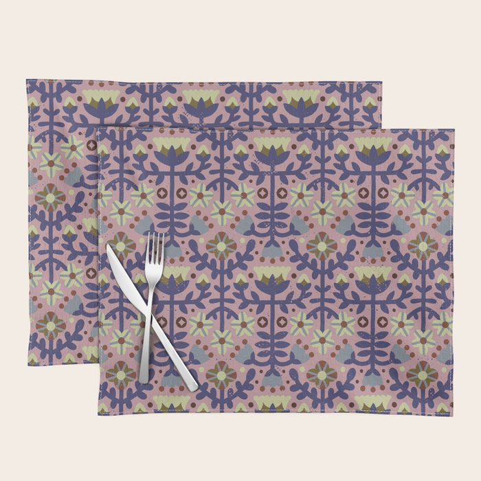 Playful Folk Floral Placemat Gallery Image 1