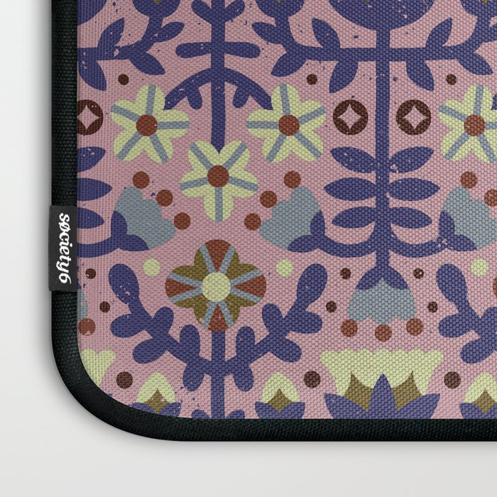 Playful Folk Floral Laptop Sleeve Gallery Image 3