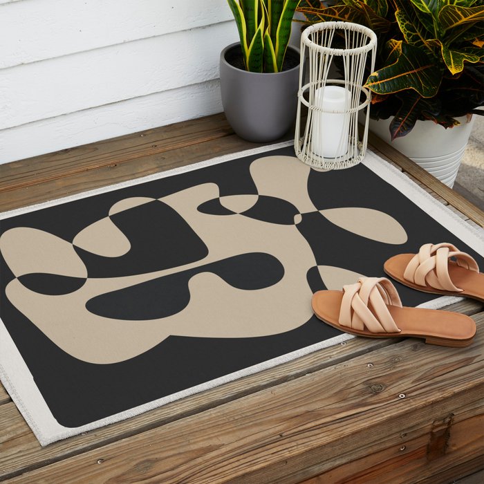 Abstract Shadow 1 Outdoor Rug Gallery Image 2