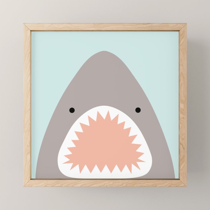 shark attack Mini Art Print Gallery Image 1