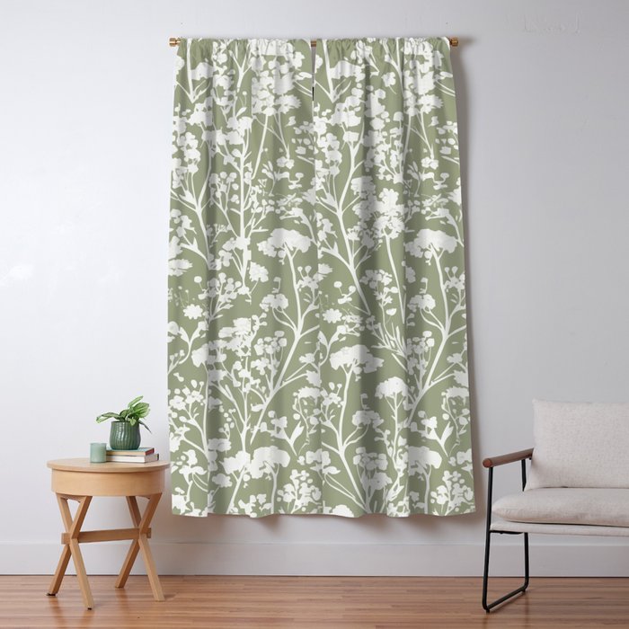 Sage Bloom in Floral Window Curtain Gallery Image 5