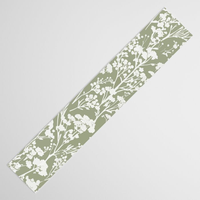 Sage Bloom in Floral Table Runner Gallery Image 3
