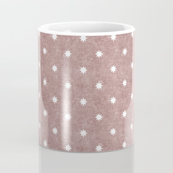 stars on mauve Coffee Mug Gallery Image 4