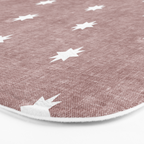 stars on mauve Bath Mat Gallery Image 3