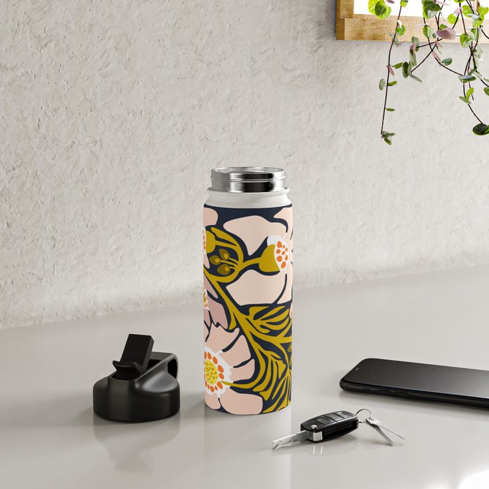 these flowers always fit - floral illustration Water Bottle Gallery Image 4