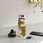 these flowers always fit - floral illustration Water Bottle Gallery Image 4
