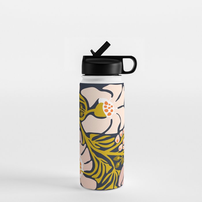 these flowers always fit - floral illustration Water Bottle Gallery Image 1