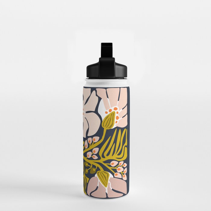 these flowers always fit - floral illustration Water Bottle Gallery Image 2