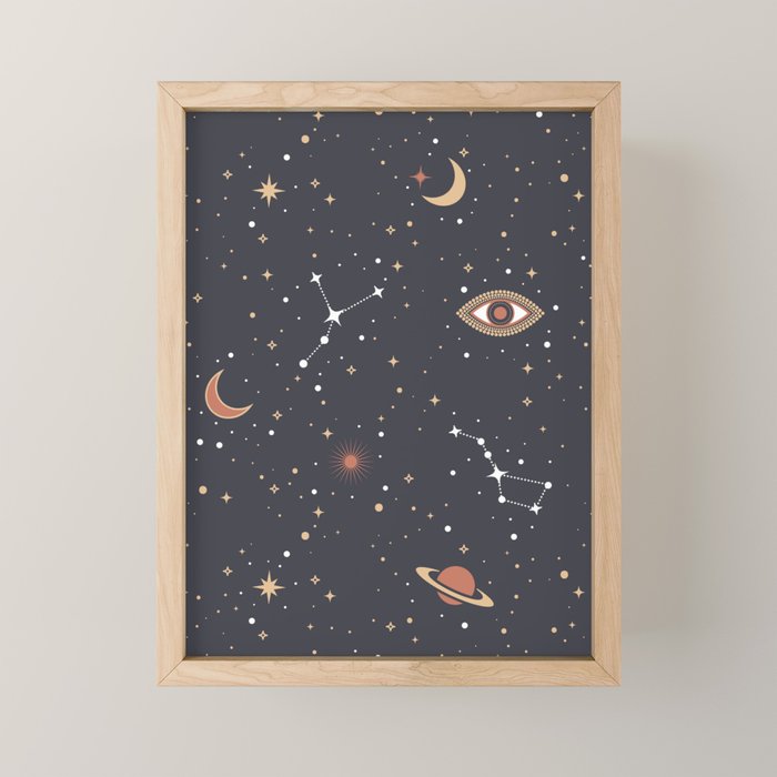 Mystical Galaxy Mini Art Print Gallery Image 1