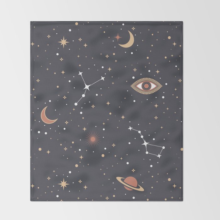 Mystical Galaxy Throw Blanket Gallery Image 2