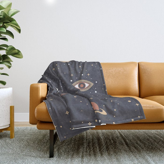 Mystical Galaxy Throw Blanket Gallery Image 1