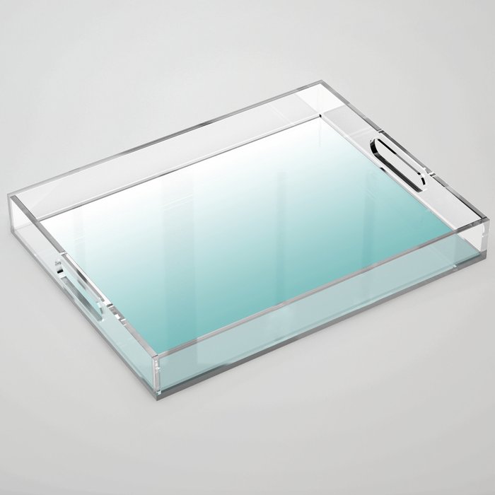 Light Teal Gradient Acrylic Tray Gallery Image 1