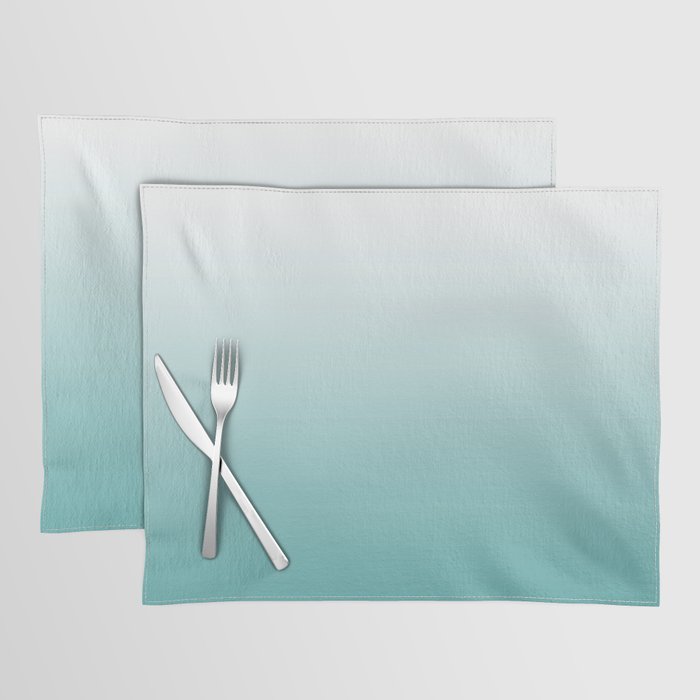 Light Teal Gradient Placemat Gallery Image 1