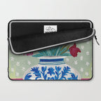 Still Life Vase with Wild Flowers Bouquet Bright colours Laptop Sleeve Gallery Image 2