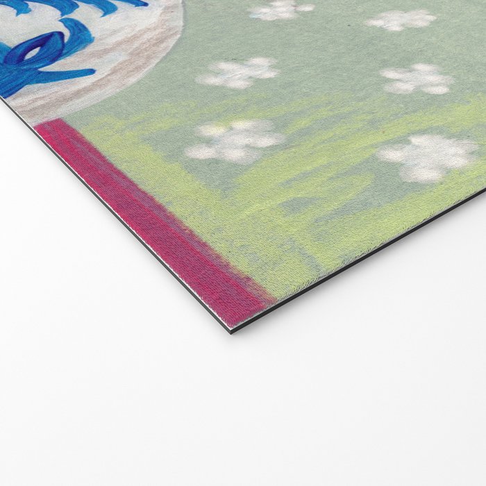 Still Life Vase with Wild Flowers Bouquet Bright colours Welcome Mat Gallery Image 2