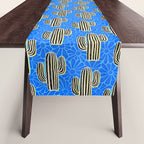 Sonora - blue, yellow, black, and white Table Runner Gallery Image 1