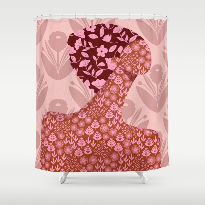 Flower Woman Shower Curtain Gallery Image 1
