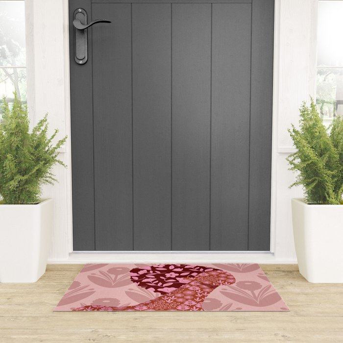 Flower Woman Welcome Mat Gallery Image 3