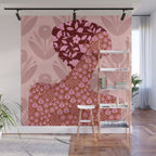 Flower Woman Wall Mural Gallery Image 1