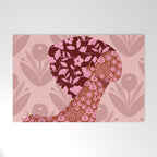 Flower Woman Welcome Mat Gallery Image 1