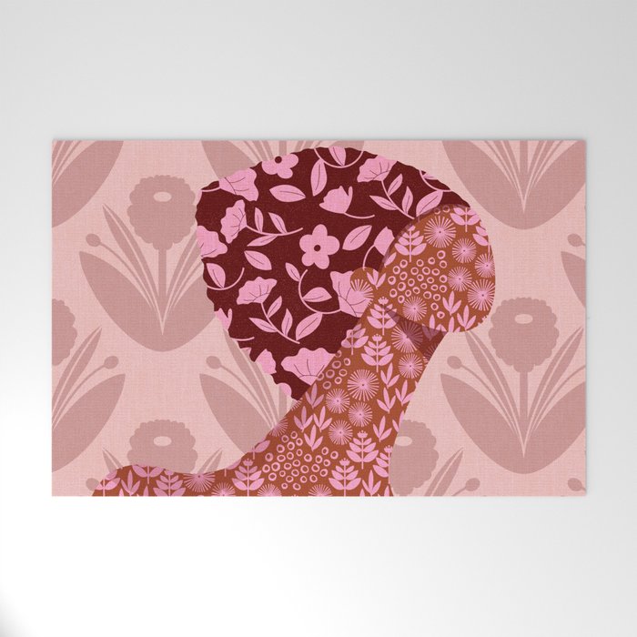Flower Woman Welcome Mat Gallery Image 1