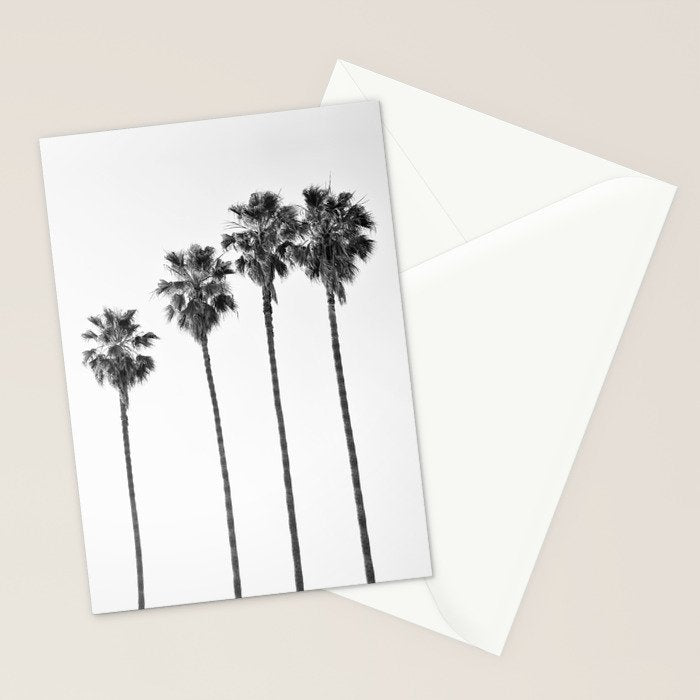 Four Palm Trees Stationery Card Gallery Image 2