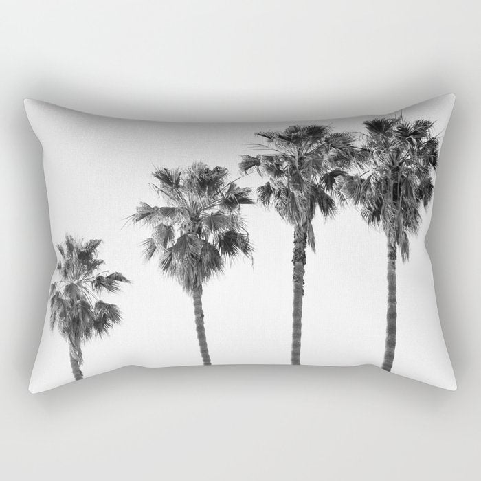 Four Palm Trees Rectangular Pillow Gallery Image 2