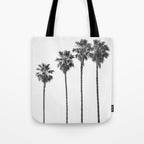 Four Palm Trees Tote Bag Gallery Image 1