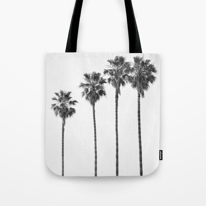 Four Palm Trees Tote Bag Gallery Image 1