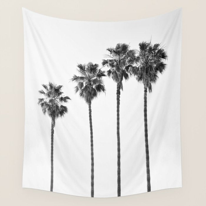 Four Palm Trees Wall Tapestry Gallery Image 1