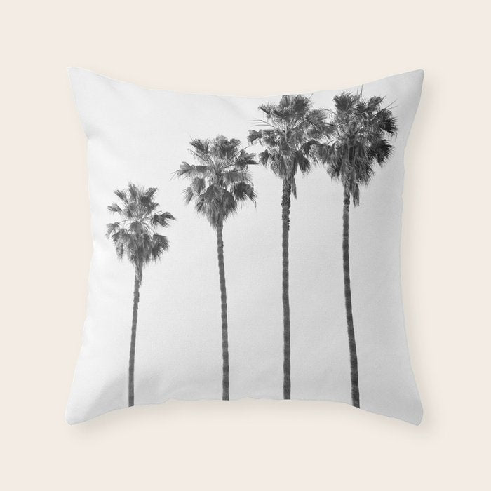 Four Palm Trees Throw Pillow Gallery Image 6