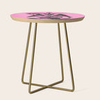 Black and Pink Baphomet Side Table Gallery Image 1