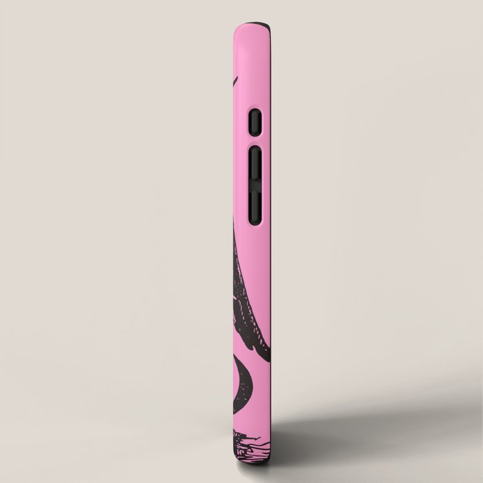Black and Pink Baphomet iPhone Case Gallery Image 2