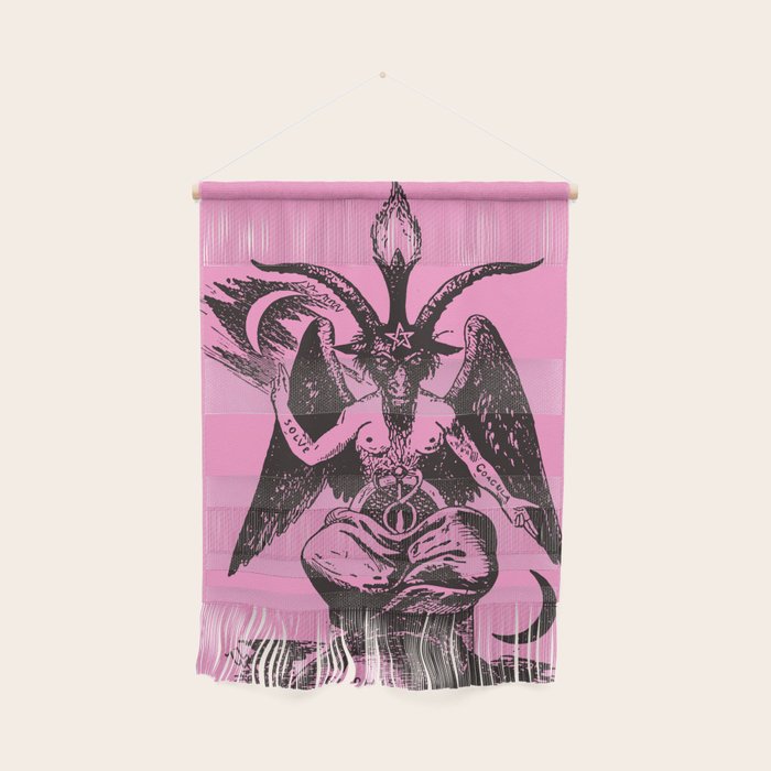 Black and Pink Baphomet Wall Hanging Gallery Image 1
