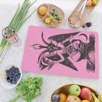 Black and Pink Baphomet Cutting Board Gallery Image 2