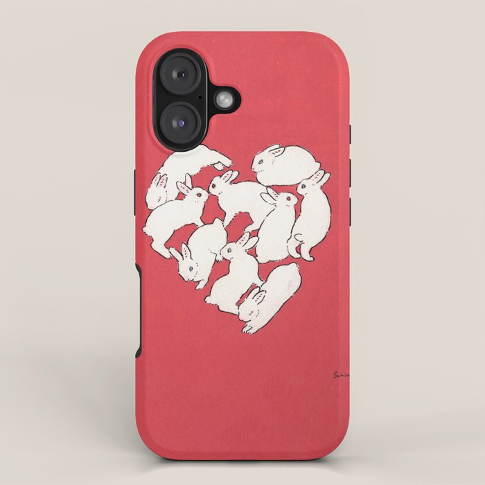 Bunny heart iPhone Case Gallery Image 1