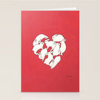 Bunny heart Stationery Card Gallery Image 2