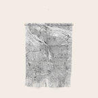 Portland White Map Wall Hanging Gallery Image 1