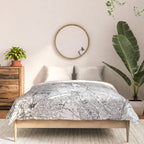 Portland White Map Comforter Gallery Image 3