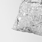 Portland White Map Pillow Sham Gallery Image 4