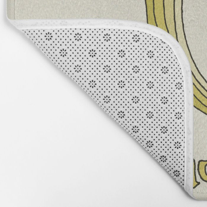 peace dove spread rainbow // retro art by surfy birdy Bath Mat Gallery Image 2