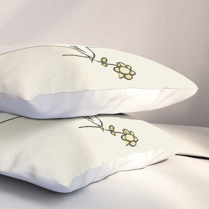 peace dove spread rainbow // retro art by surfy birdy Pillow Sham Gallery Image 3
