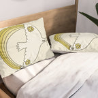 peace dove spread rainbow // retro art by surfy birdy Pillow Sham Gallery Image 2