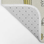 peace dove spread rainbow // retro art by surfy birdy Bath Mat Gallery Image 2