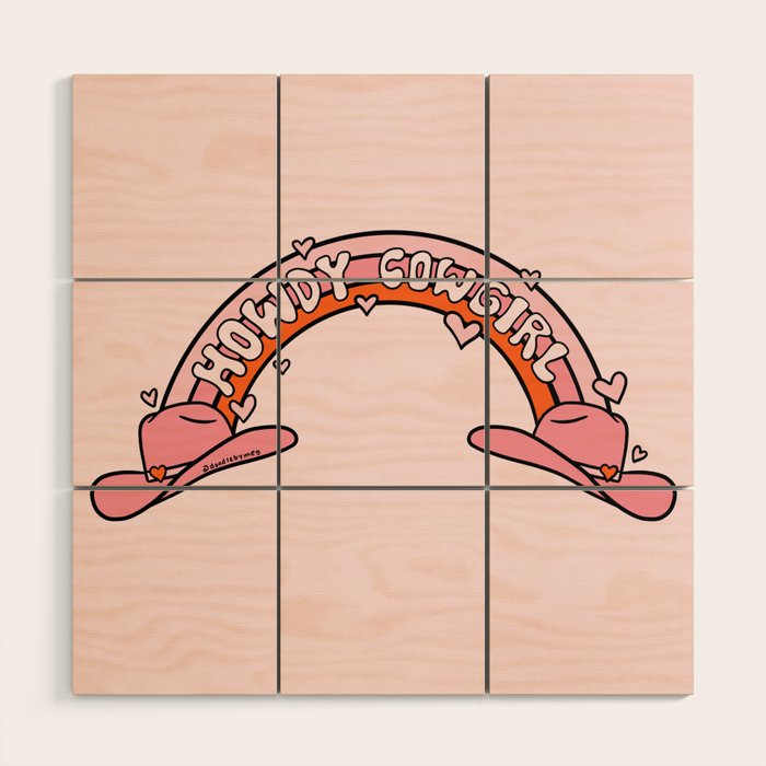 Howdy Cowgirl Wood Wall Art Gallery Image 1