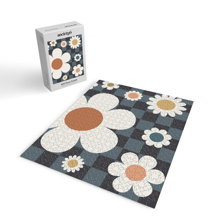 Daisy Checkerboard Jigsaw Puzzle Gallery Image 2