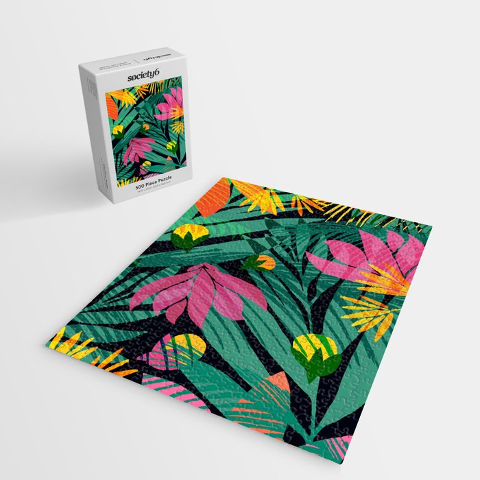 Wild Tropics Colorful Abstract Pattern Jigsaw Puzzle Gallery Image 2