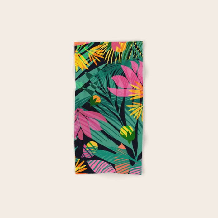 Wild Tropics Colorful Abstract Pattern Bath Towel Gallery Image 1