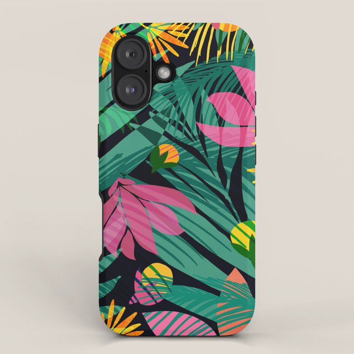 Wild Tropics Colorful Abstract Pattern iPhone Case Gallery Image 1