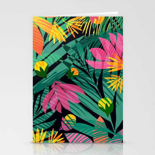 Wild Tropics Colorful Abstract Pattern Stationery Card Gallery Image 2